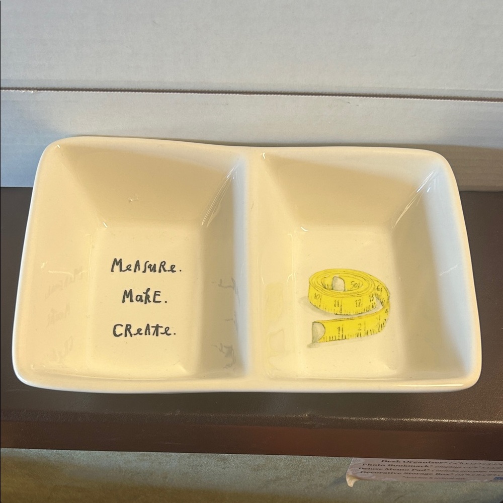 Rae Dunn Artisan Collection White Ceramic Dish